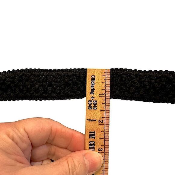 Vintage Black 1” elastic braid - 5 yards. Beer-Stern Co. New York. - Picture 4 of 7